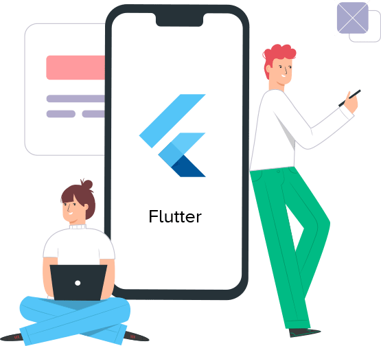Flutter Development Illustration